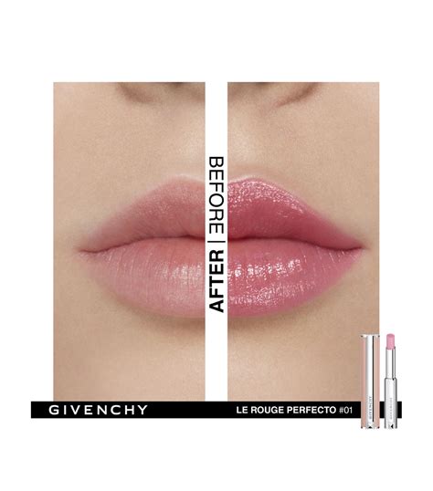 givenchy le rouge perfect pink 02 intense pink|Givenchy Le Rouge Perfecto Natural Color Enhancing Lip Balm.